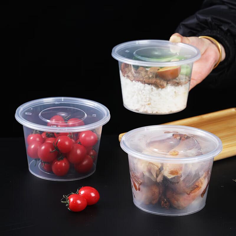 Fang Cao Di 950ml Disposable Plastic Food Containers with Lids