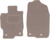 Beige Front Floor Mats For: Mazda 6 II GH Sedan, Station Wagon, Liftback, Hatchback (2007-2012)