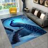 3D-Teppich mit exquisitem Pfauentier-Motiv, Teppich für Zuhause, Wohnzimmer, Schlafzimmer, Sofa, Fußmatte, Küchendekoration, rutschfeste Fußmatten