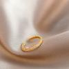 Temperament Niche Design, Simple and Cool Style Ring, Women's Fashion Personality, Japanese and Korean Gold Ring