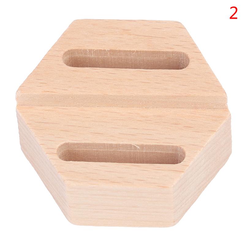 Wood Round/Square/Heart Single/Double Slot Ring Display Rack Organizer Holder Jewelry Display Stand Ring Counter Windows Display