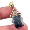 Natural Green Pietersite Gemstone 925 Solid Silver Two Tone Pendant 1.50'' M5k14