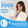 Inzentiv-Spirometer 5000 ml Volumenmessung mit Durchflussanzeige Tiefenatmungstrainer Studenten Kinder Erwachsene
