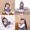KEIUMI Full Silicone Vinyl Reborn Baby Doll 55 Cm Realistic Newborn Girl Toys Children Gift