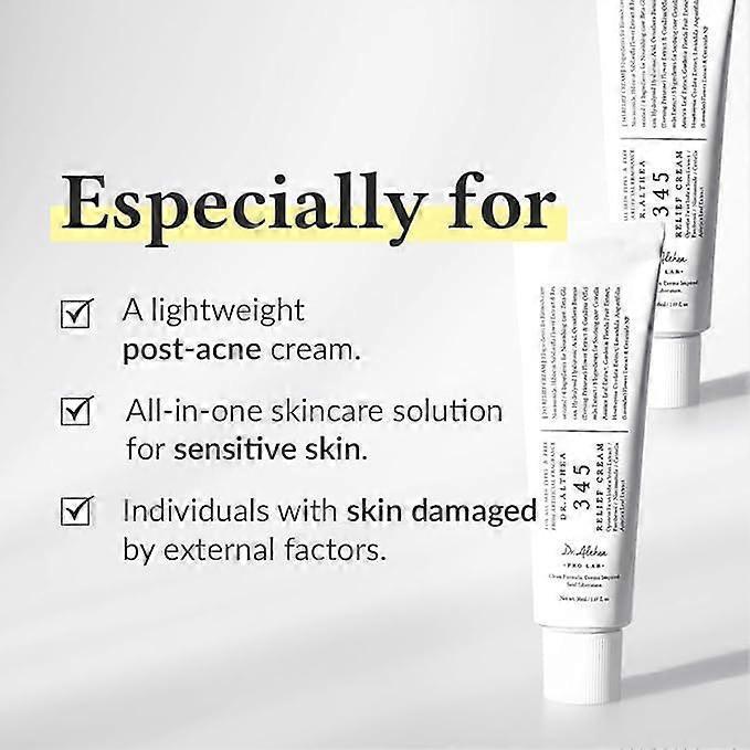 Dr.Althea 345 Relief Crème Dagelijkse Moisturizer voor Acne-gevoelige Gevoelige Huid Diep Hydraterend Vlekjes Verlichtend Anti-Aging Verzorging