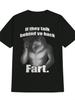 Funny Men Short Sleeve Graphic Fashion Vintage Print Summer Black T-shirt Collec