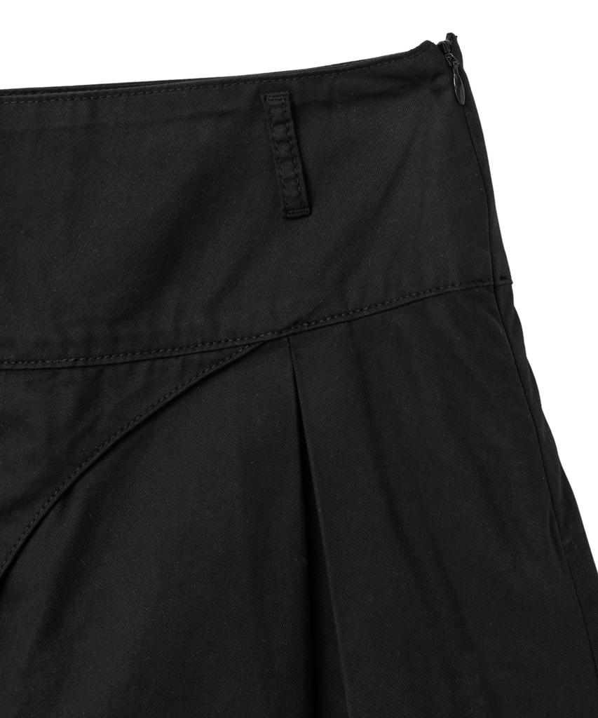 Lougeu Ribbon Pocket Mini Skirt_Black