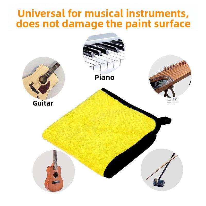 Instrument Cleaning Cloths Maintenance and Cleaning Cloths for Electric Guitars,  String Cleaning Cloths Stain-Removing Cleaning Cloths (Flannel)