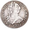 Espanha, Carlos III, 1776, antigo, criativo, moedas de prata, pilares duplos, estilo retrô, europeu e americano, acessórios, pequenos presentes