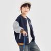 Duoduojia Boys' Cartoon Color-Block Baseball Jacket