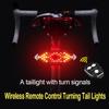Feu arrière intelligent pour vélo, télécommande sans fil, clignotants, feu arrière LED pour vélo VTT, installation facile, direction pour scooter électrique
