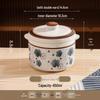 ZISIZ Retro Underglaze Ceramic Steaming Pot