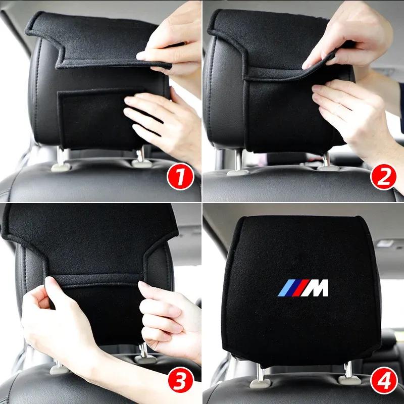 Autósülés Fejtámla Párna Porvédő Huzat BMW M M2 M3 E46 E90 E60 F30 F10 E39 E36 F20 G30 G20 E87 E92 E91 E30 F11 modellekhez