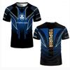 Fan-shaped Round Neck 3D Printed Men's and Women's Outdoor Short Sleeve Sports T-Shirts