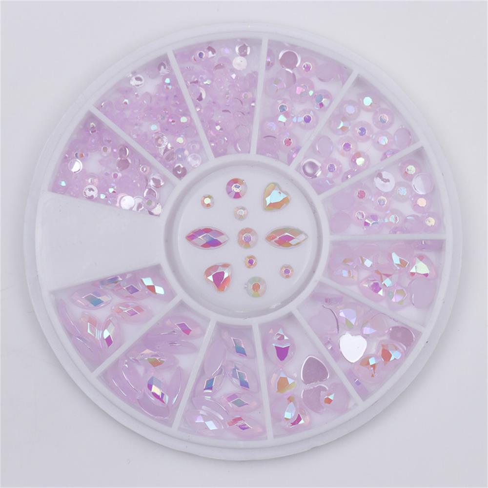 Mixed Size Elongated Water Dropped DIY Tips Manicure Decor Glass Stone Nail Art Rhinestone