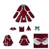 Klee Christmas Cosplay Costume Set For Anime Fans Velvet Fabric Cute And Sweet Style