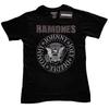 Ramones Kids Embellished T-Shirt: Presidential Seal (Diamante) (7-8 Years)