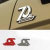 3D ABS Car Letters Fende Trim Rear Trunk Badge For  Land Cruiser 70th Anniversary Logo Prado Emblem Sticker Accessories