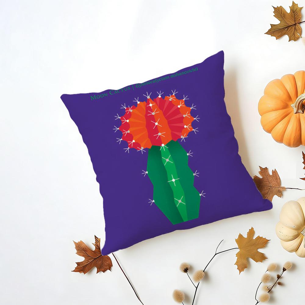 Simple Casual Fresh Elegant Simple Flower Art Cushion Cover Washable Linen Pillowcase Soft  for Daily Sofa Bed Home Room Decor