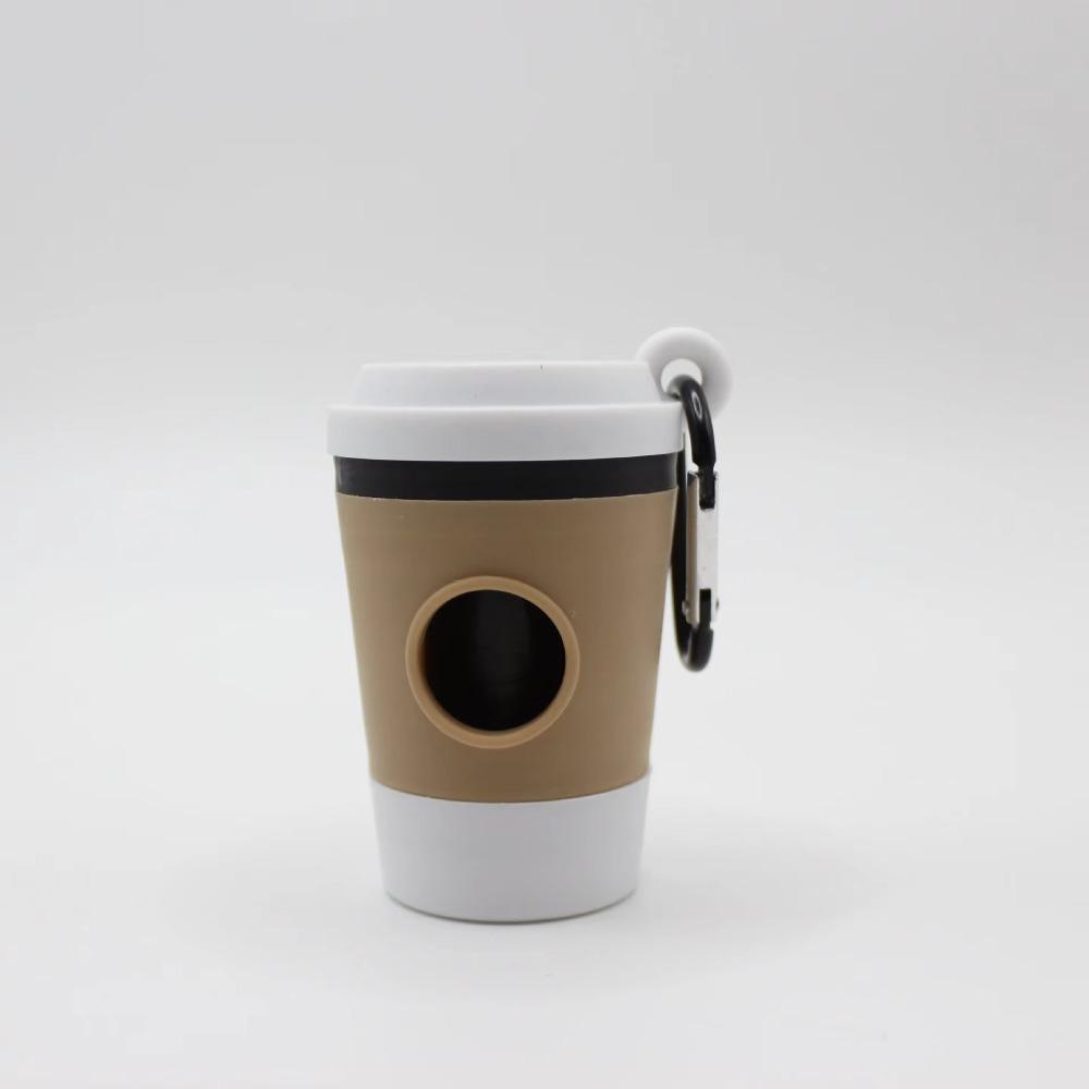 Coffee Cup Style Dog Poop Bag Holder Creative Design Portable Poop Bag Dispenser Dog Walking Toilet Picking