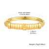 Bracelet jonc Fashion à chaîne torsadée en acier inoxydable pour femme Minimaliste Vintage Irrégulier Bracelets manchette Bijoux ouvrables Cadeaux
