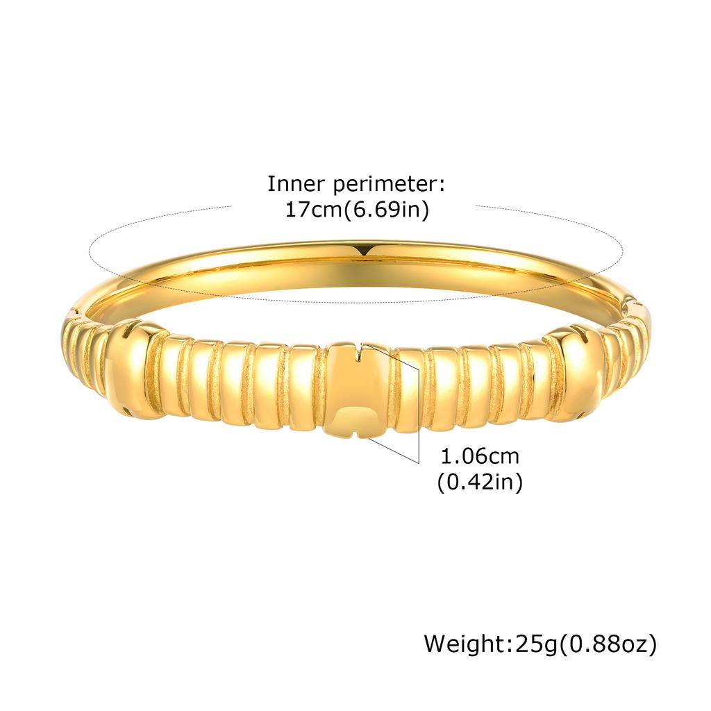 Bracelet jonc Fashion à chaîne torsadée en acier inoxydable pour femme Minimaliste Vintage Irrégulier Bracelets manchette Bijoux ouvrables Cadeaux