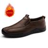 Klassiek Merk Heren Echt Leer Casual Schoenen Winter Fluweel Katoenen Schoenen Outdoor Wandelen Heren Oxford Schoenen Anti-Slip