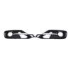 Car Front Bumper Fog Light Cover Set With Silver Trim or BMW 3 Series F30 F31 2012-2015, W/ TRIM LINES, W/ SPORT LINE