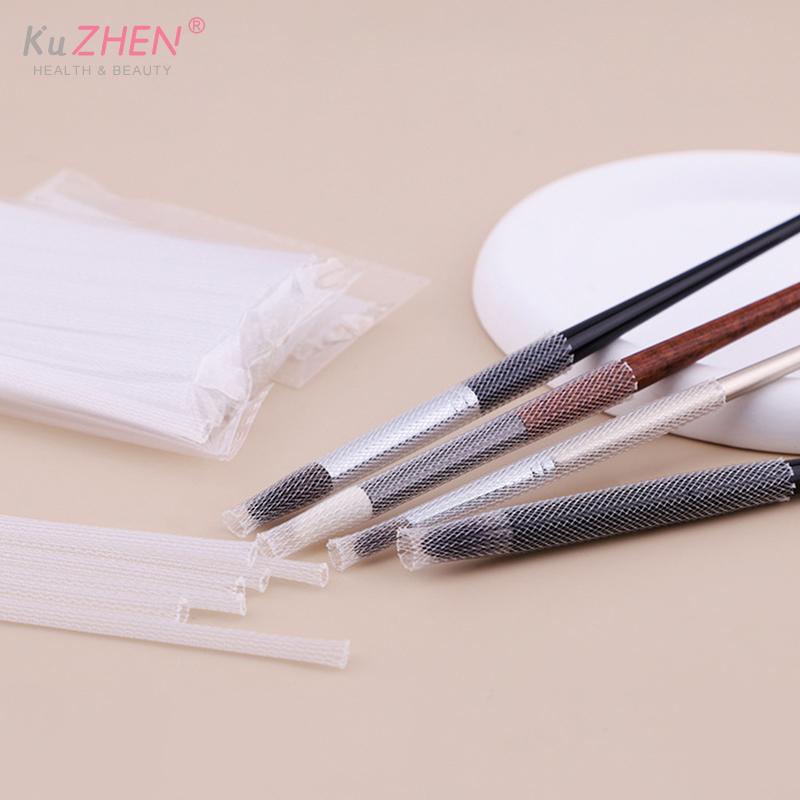 5/10/20/50pcs/Set Makeup Brush Protective Mesh Set Rose Gauze Set Makeup Brush Protective Mesh Set Flower Protective Mesh Set