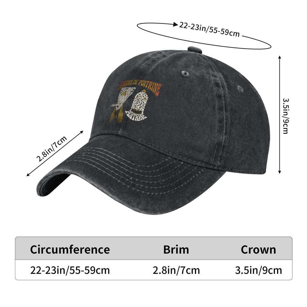 Band Angine De Poitrine Band Rock Baseballová čepice Retro Opotřebovaná Vypraná Snapback Klobouk Muži Ženy Venkovní Nastavitelné Čepice