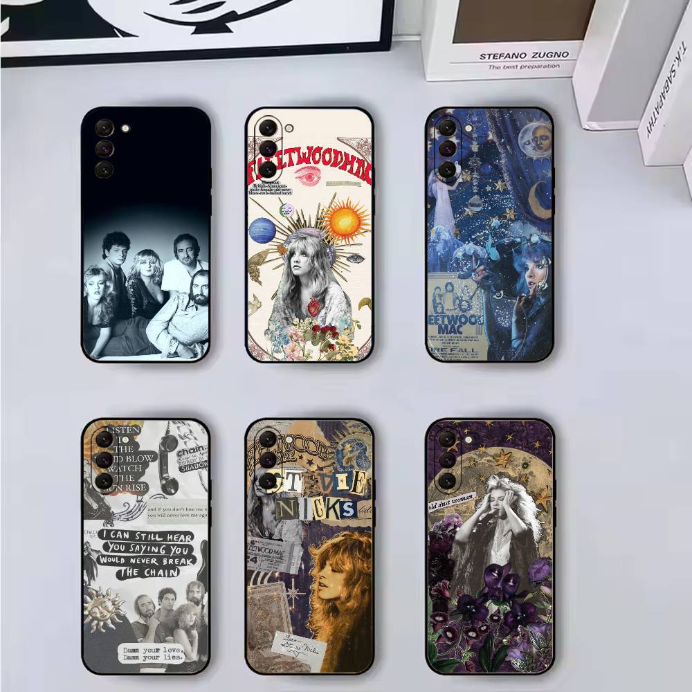 Band F-Fleetwood Mac Phone Case Black Silicone Soft For Samsung Galaxy A73,A72,A71,A70,A53,A52,A51
