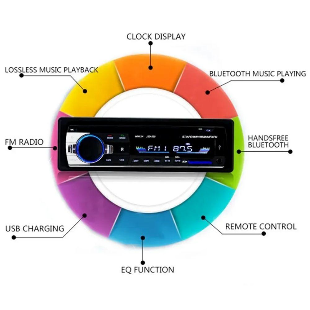 Button Control Bluetooth Car MP3 Player Bluetooth-compatible Car MP3 Player 12V Car Radio  Radio