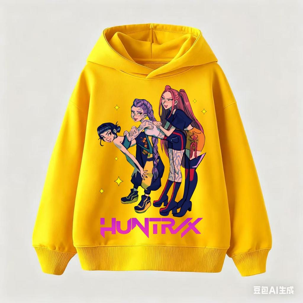 KPop Demon Hunters Hoodies For Kids Movies Sweatshirt Cartoon Hoodie For Boys Girls Fashion Hoodie For Women Men