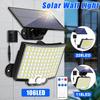 Superhelle 106/118/228 LED Solar Split Wandleuchte Bewegungssensor Solarlampe Wasserdicht für Außen Garten Terrasse Hinterhof Landhaus