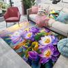 1PC Lotus Pattern Carpet for Living Room Bedroom Bedside Floor Mat Cloakroom Child Playing Mat Area Rug Fashion Home Decor