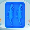 Ice Mould Fast Tray Creative Demoulding DIY 3D Crocodile Shape Bar Silicone Ice