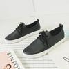 Womens Vulcanized Shoes Cut Out PU Leather Oxfords Flat Shoes Ladies Breathable White Shoes Mesh Running Sneaker Ballet Loafers