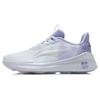 Unbounded 2 Shock Absorption Non-Slip Wear-Resistant Breathable Lightweight Low-Top Casual Shoes Women Sneakers White Purple AFPR022-5