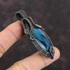 Κρεμαστό Labradorite Νέον Φλας Κρεμαστό Πετράδι Τυλιγμένο με Χάλκινο Σύρμα Χειροποίητο Κοσμήματα Wire Wrap Κοσμήματα Labradorite με Χάλκινο Σύρμα Δώρο Για Εκείνη