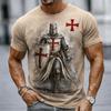 T-shirt décontracté à manches courtes et col rond pour homme, impression 3D, motif vieil homme amusant