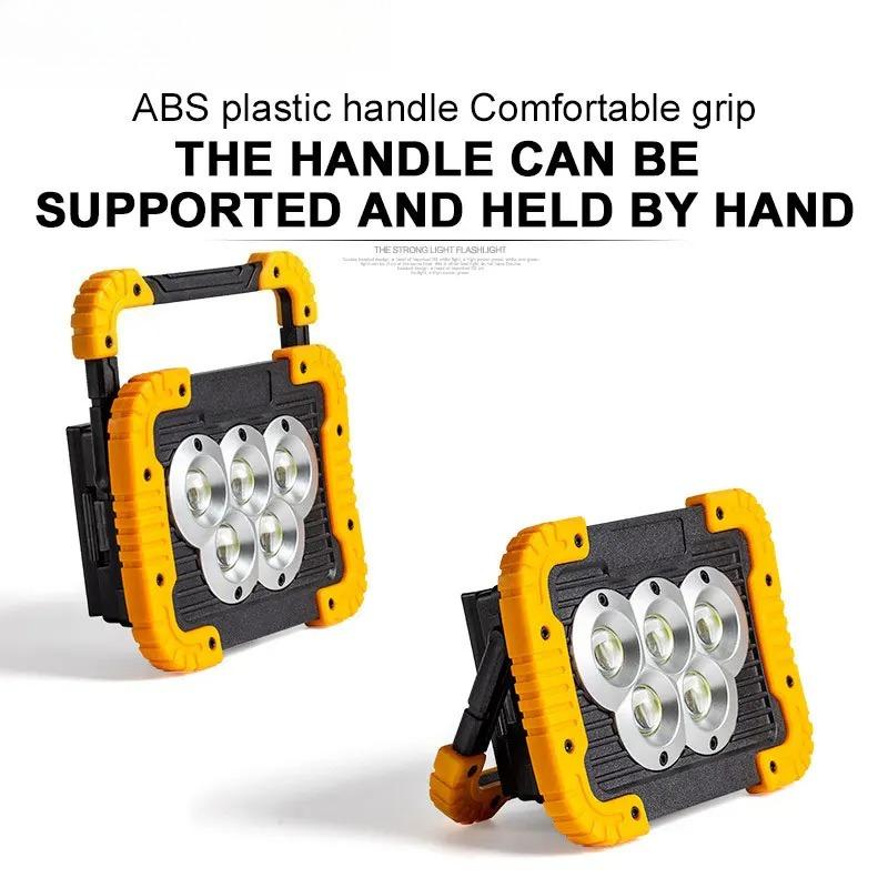 5COB Work Lamp Detachable Solar Power Floodlight 3Lighting Mode USB Rechargeable Outdoor Waterproof Strong Hand-held Flood Light