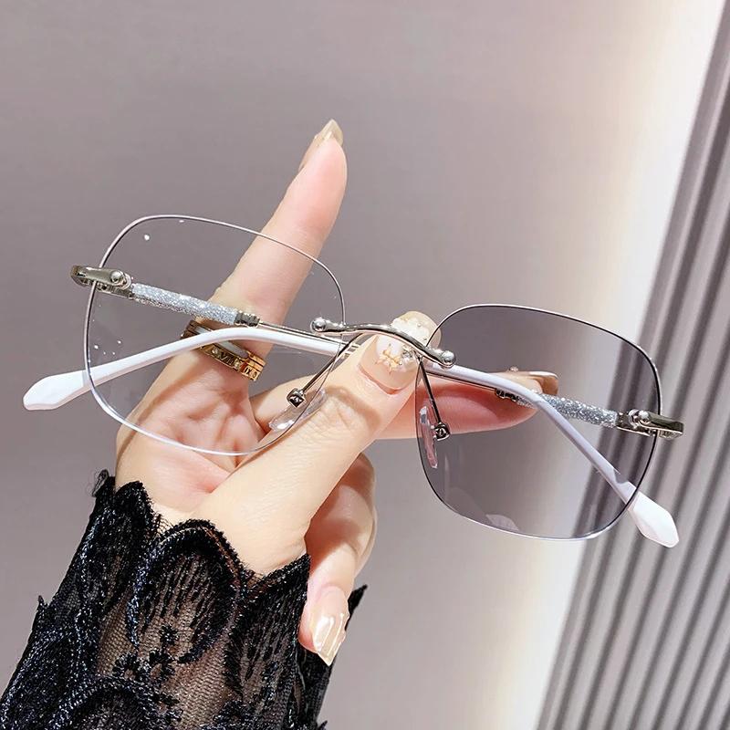 Unisex Fotochrome Leesbril Anti Blauw Licht HD Lenzen Ultralicht Presbyopie Bril 0 Tot +4 0 Mode Klassiek