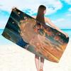 Anime Summer Time Rendering Towel Soft Lightweight Anti-Sand Large Beach Towel Quick-Drying Bath Sports Family