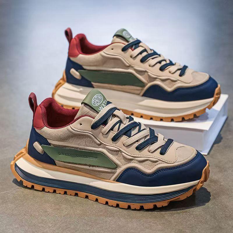 New Spring Autumn Simple Fashion Versatile Men's Shoes Casua Comfortable Sports Shoes Height Increasing Thick Soled Sneakers