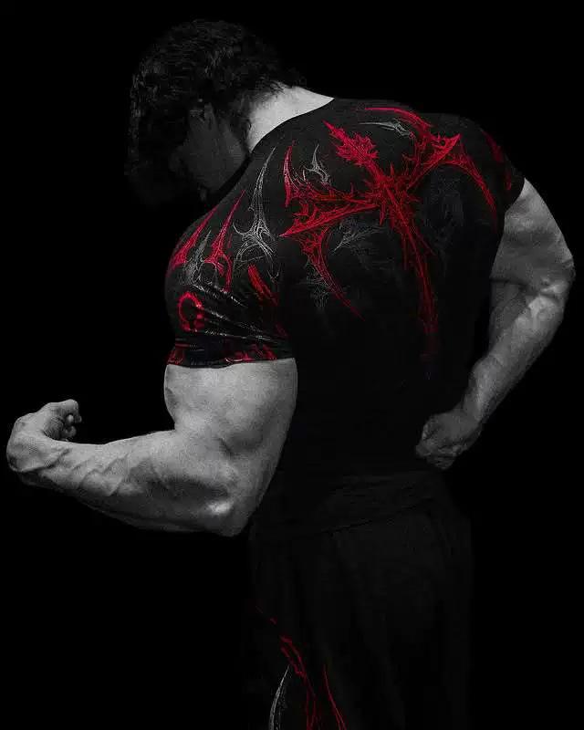 Venom Axe Print Elastisch Dames Fiets T-shirt - Trendy Korte Mouw Fitnesskleding
