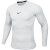 Einfarbiges Rundhals-Figurbetontes Langarm-T-Shirt Herren-Tops Weiß FB7920-100