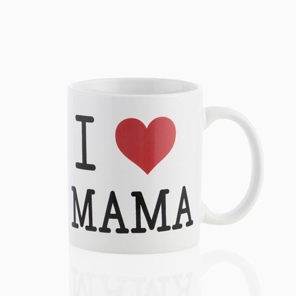 Caneca com a inscrição I Love Mama caneca de dia das mães presente para mãe