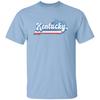 Kentucky US Flag Unisex T-Shirt American Patriotic KY State Tee White Ash Blue