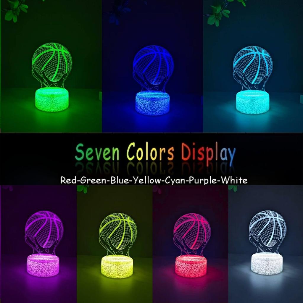 Rugby 3D Night Light - USB Powered, How Much Light, Creative Desktop Decoration In Bedroom, Perfect Gift for Friends and Family
