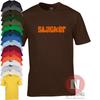 SLACKER T-shirt Chill Festival Pub Drinkers Slogan Lazy Tee Teeshirt